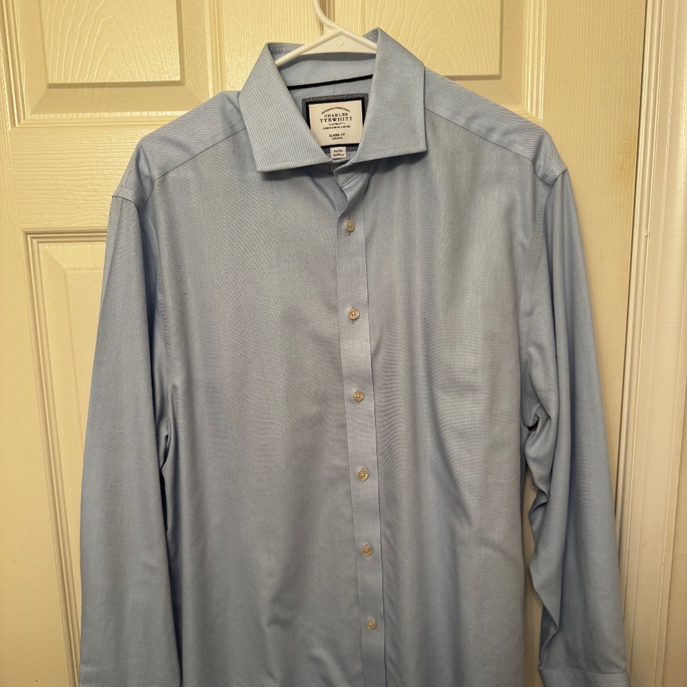 Charles Tyrwhitt Blue Button Up